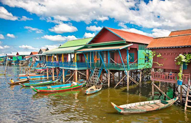 Kompong Plouk Floating village + Sunset